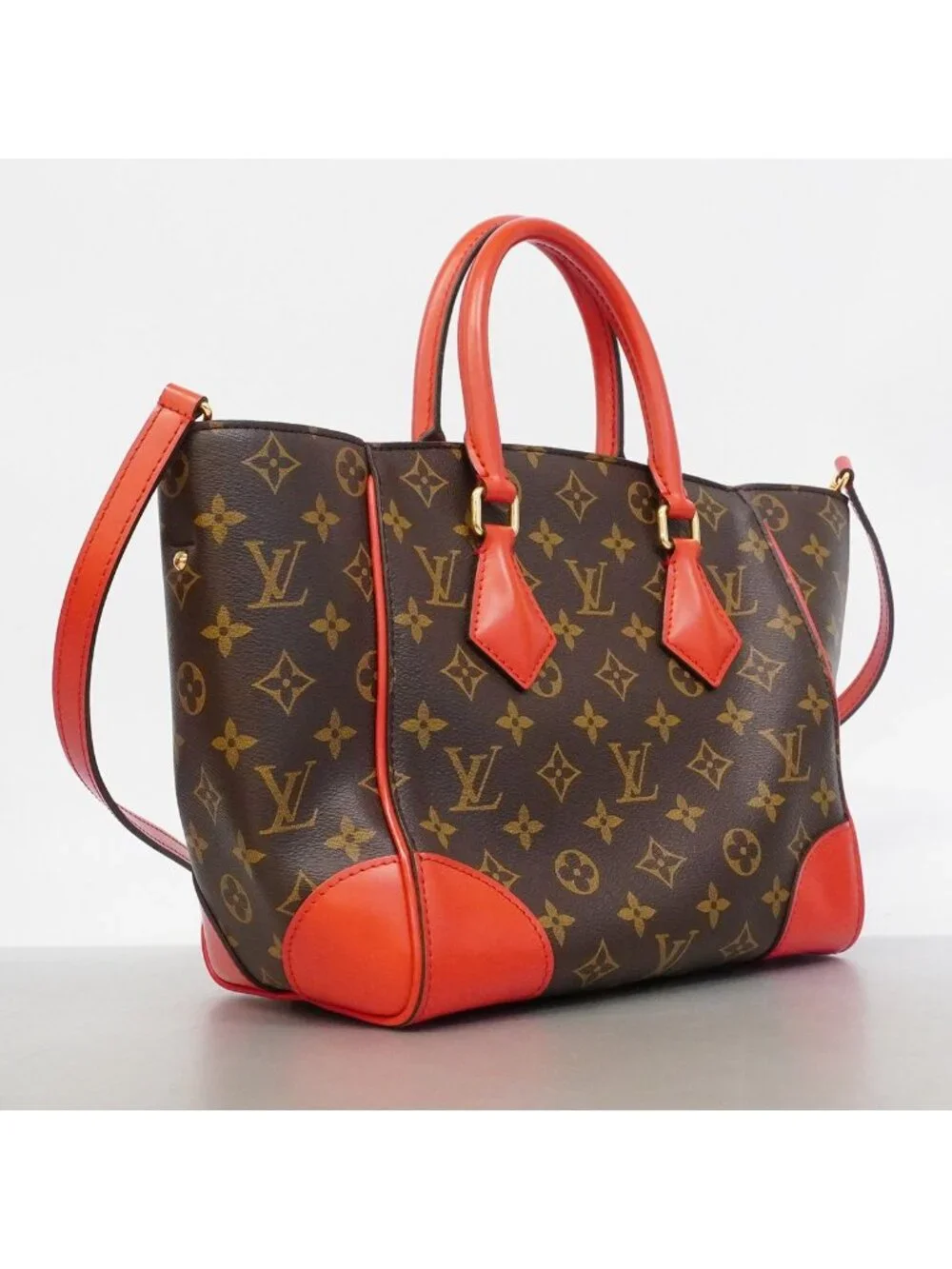Louis Vuitton Handbag Monogram Phoenix PM Brown Coquelicot 2-Way Bag